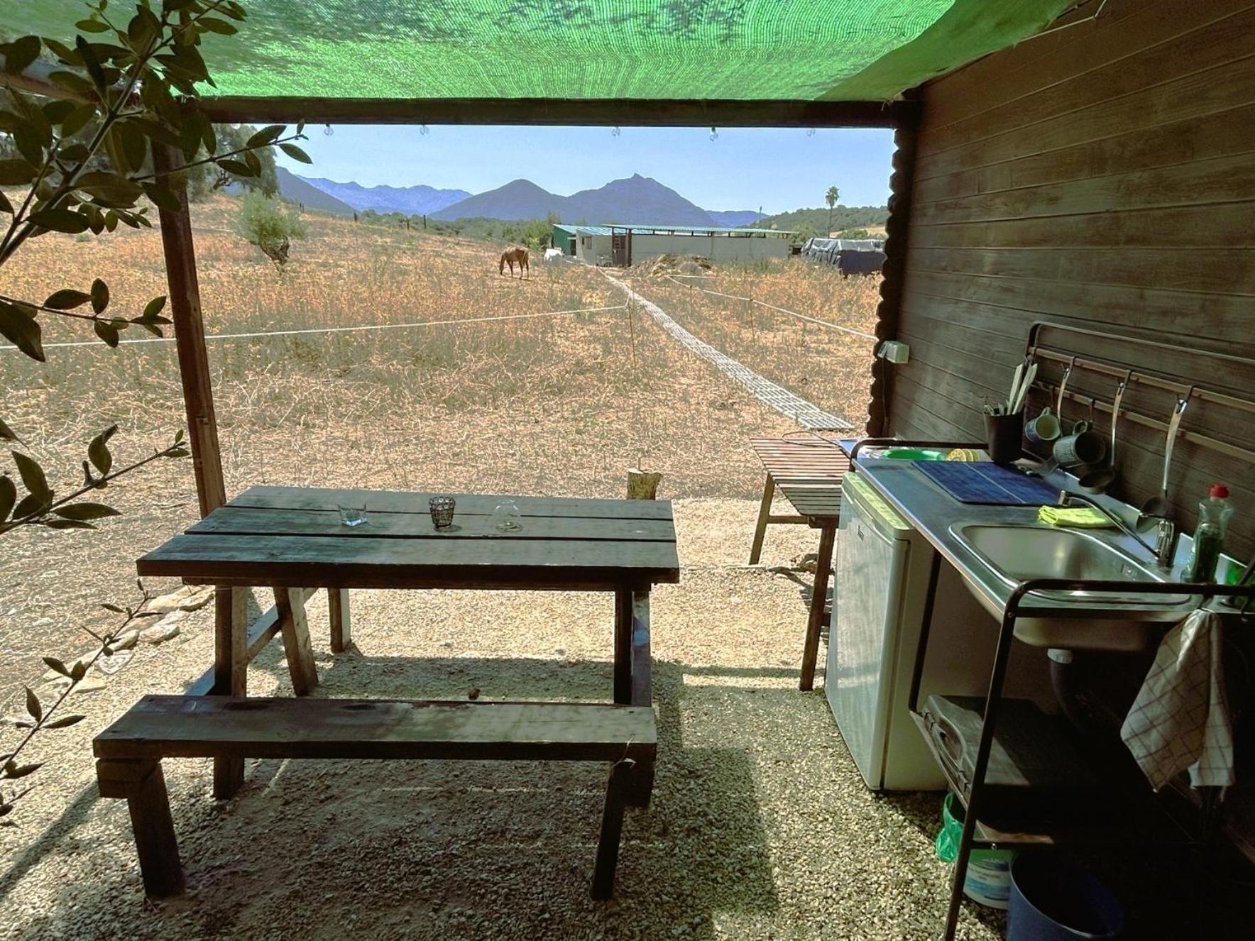 Cabana Rustica En Un Rancho Con Caballos, Prado Del Rey, Andalucia Exterior foto